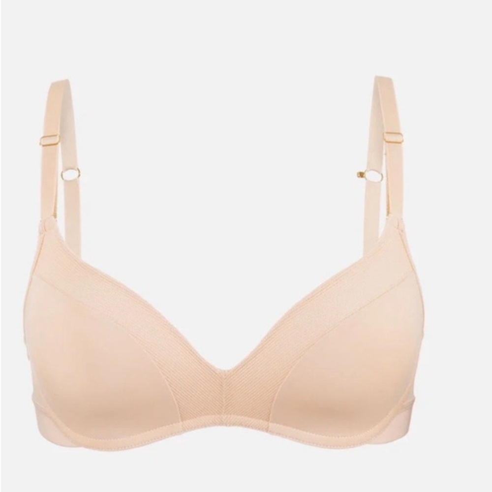 NWOT: Lively No-Wire Balconette Bra: Toasted Almond - 34B